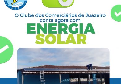 Sindicato dos Comerciários instala sistema de energia solar fotovoltaica no clube da categoria